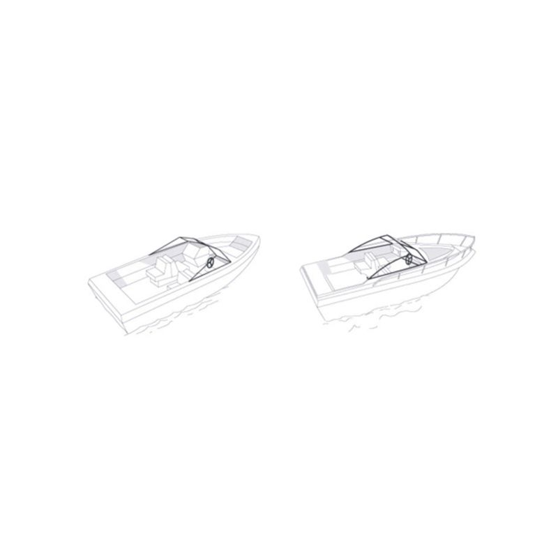 Persenning afdekzeil boothoes afdekhoes 516-580 x 250cm - TYPE D