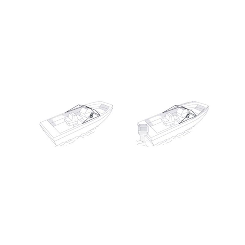 Persenning afdekzeil boothoes afdekhoes 516-580 x 250cm - TYPE D