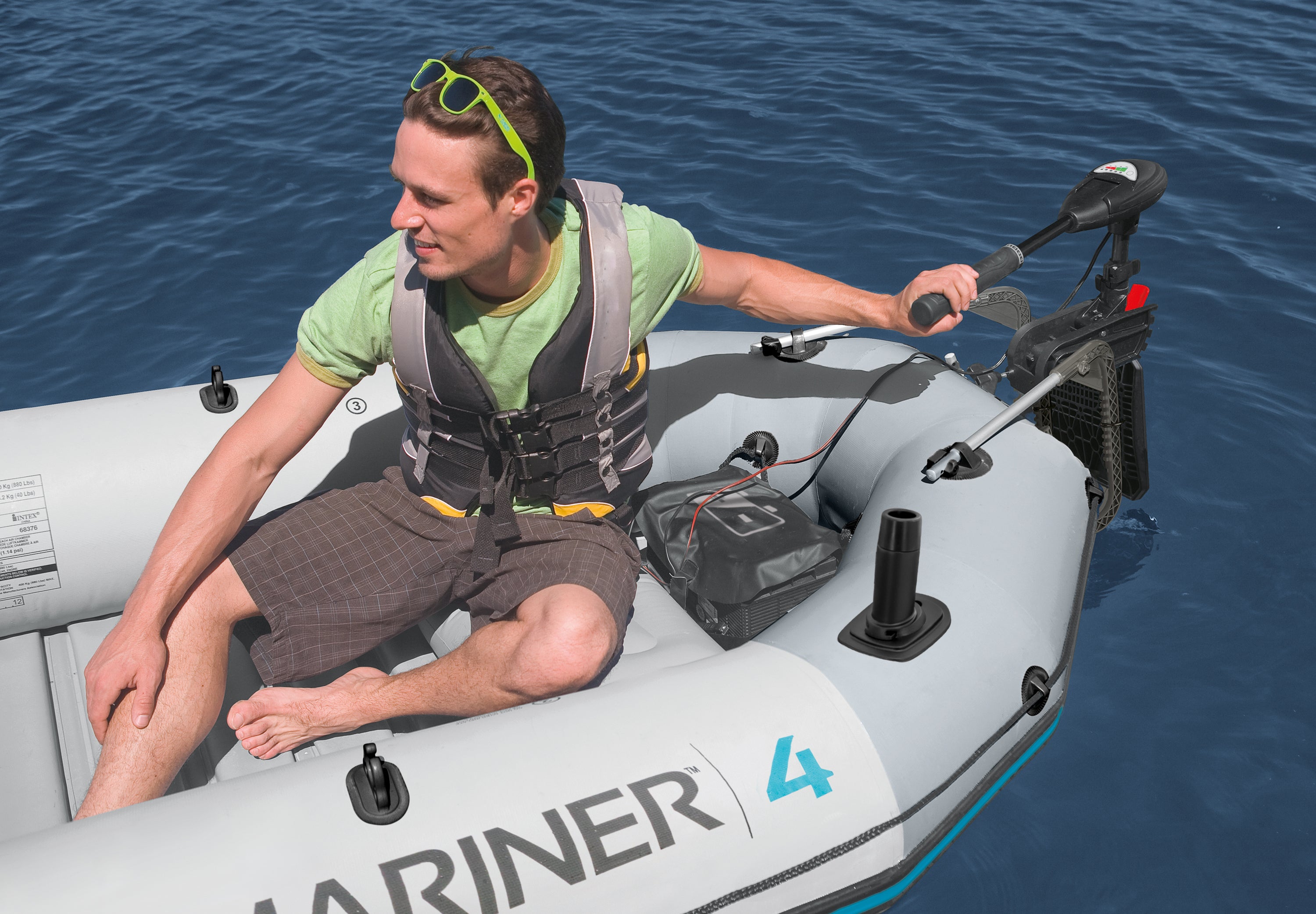 Intex 68624NP – Motorbevestigingsset voor Opblaasboten | Motorsteun Mariner, Excursion, Seahawk, Challenger etc.