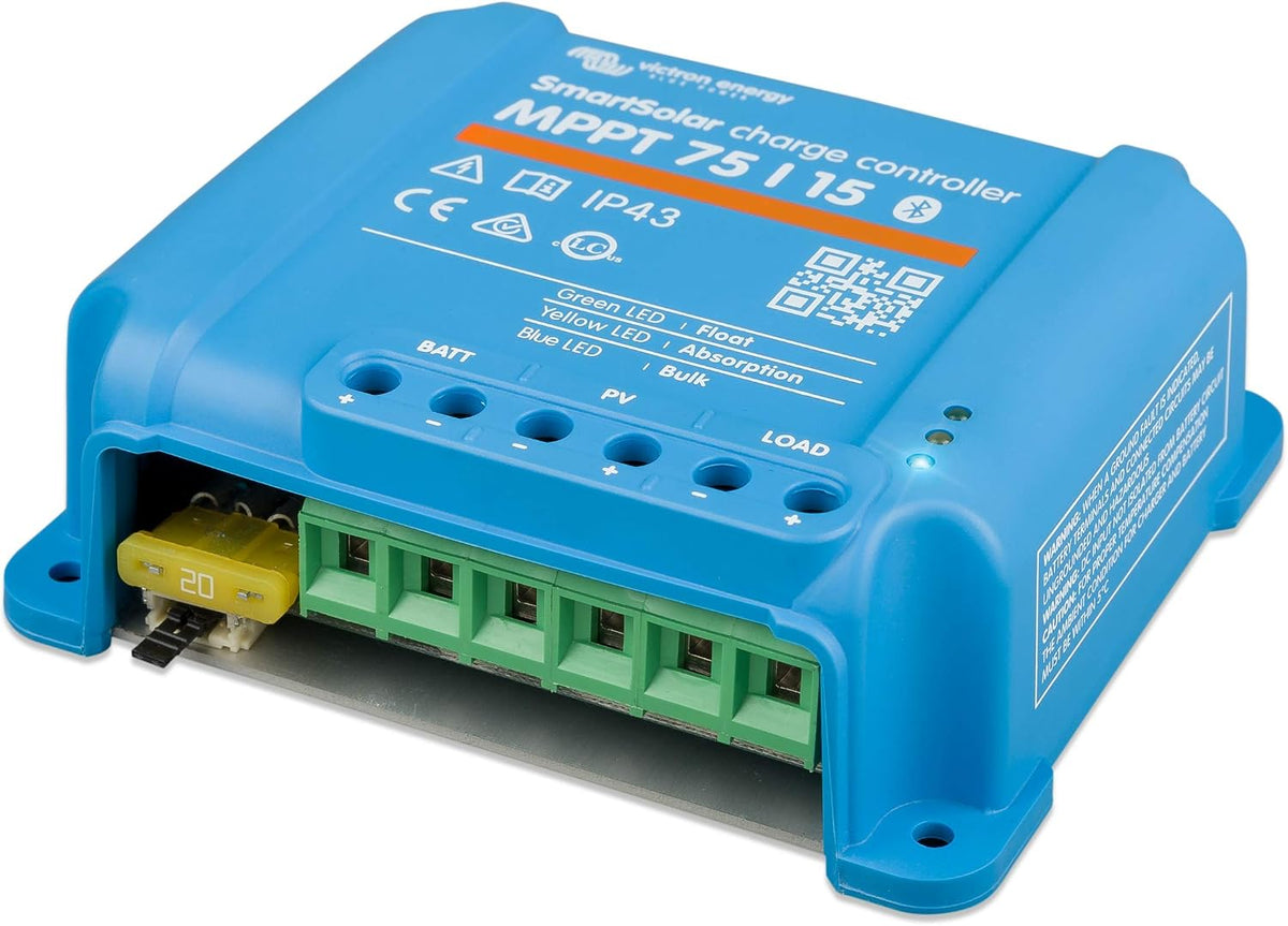 Victron Energy SmartSolar MPPT 75V 15 amp 12/24-Volt Zonne Laadregelaar (Bluetooth)