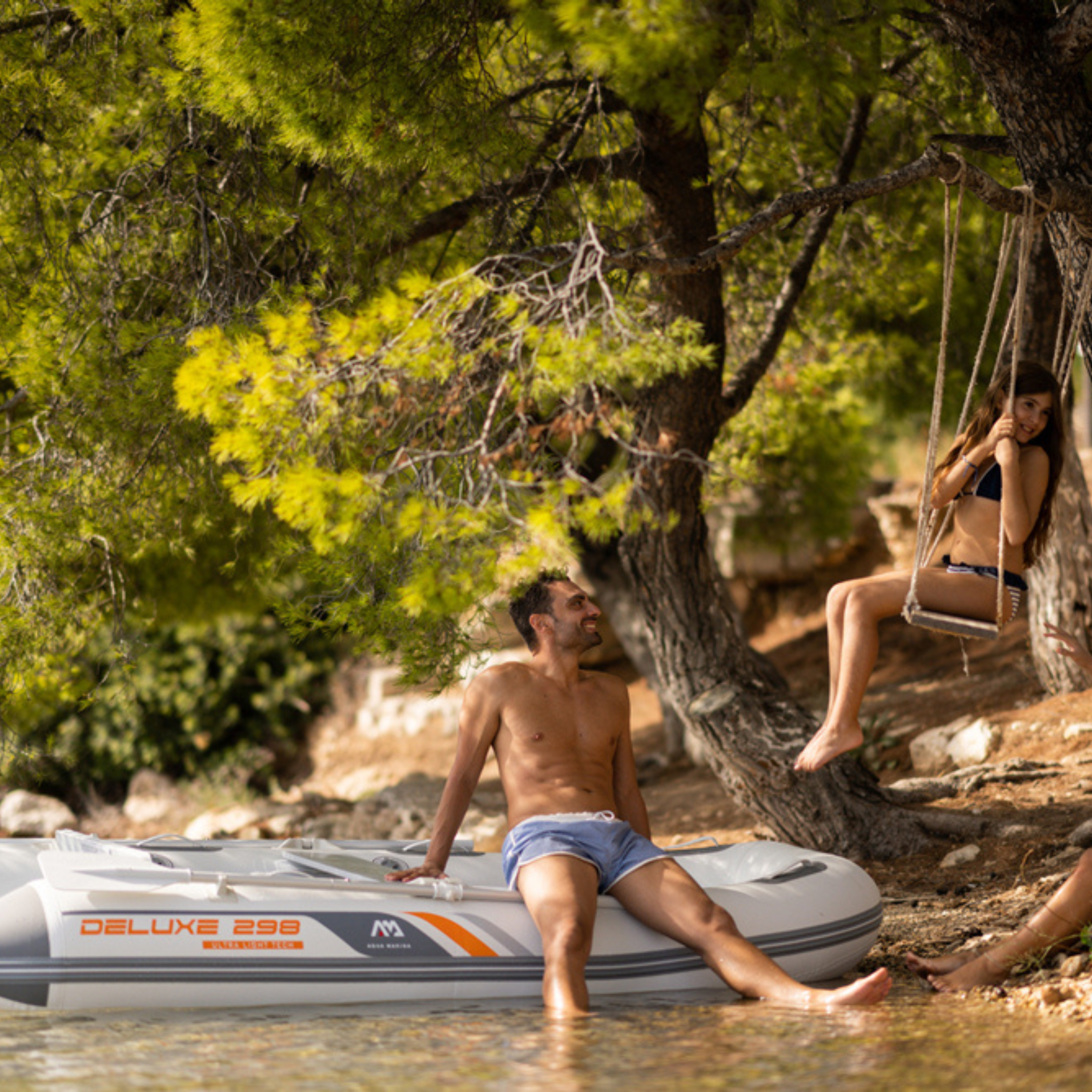 Aqua Marina BT-UD250 Rubberboot Airdeck – Compacte en Veelzijdige Opblaasboot voor 2+1 Personen