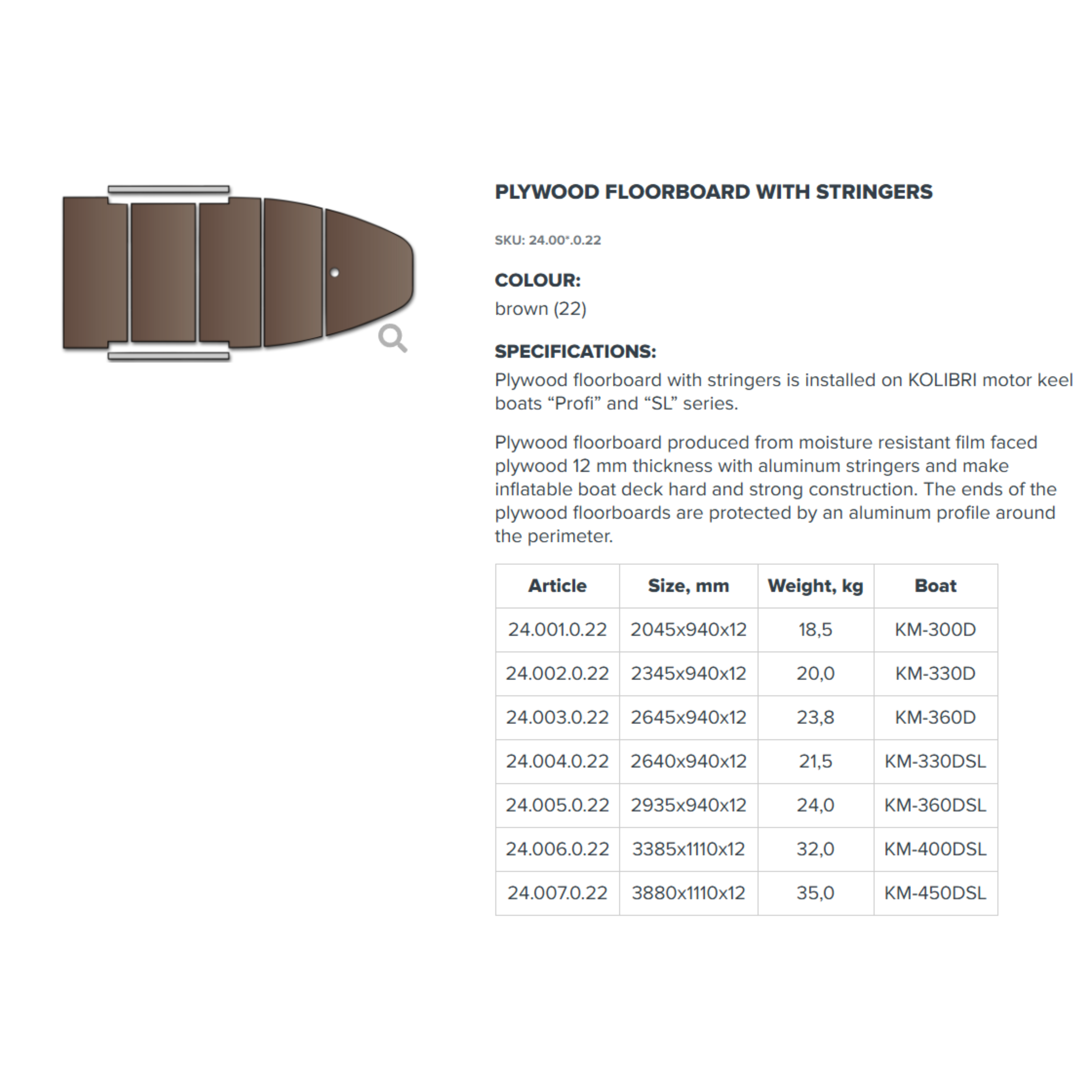 Kolibri KM-300D Professional Rubberboot – Robuuste en Ruime Opblaasboot voor 3 + 1 Personen