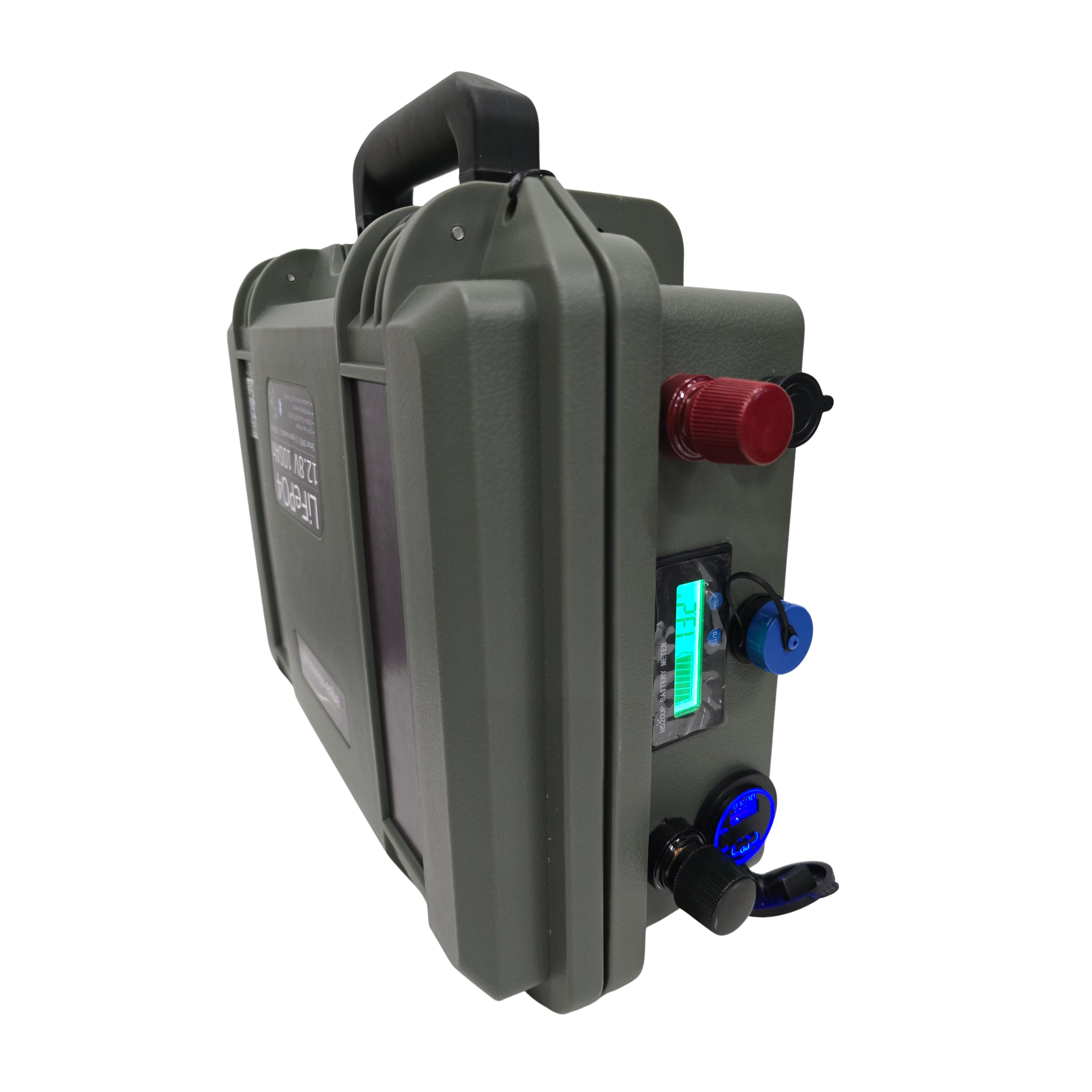 Aqua-Marina.NL Outdoor Box Lithium LiFePO4 Accu 100Ah 12V Smart | Bluetooth | Anderson SB50 USB GX16 SP17 | Outdoorbox