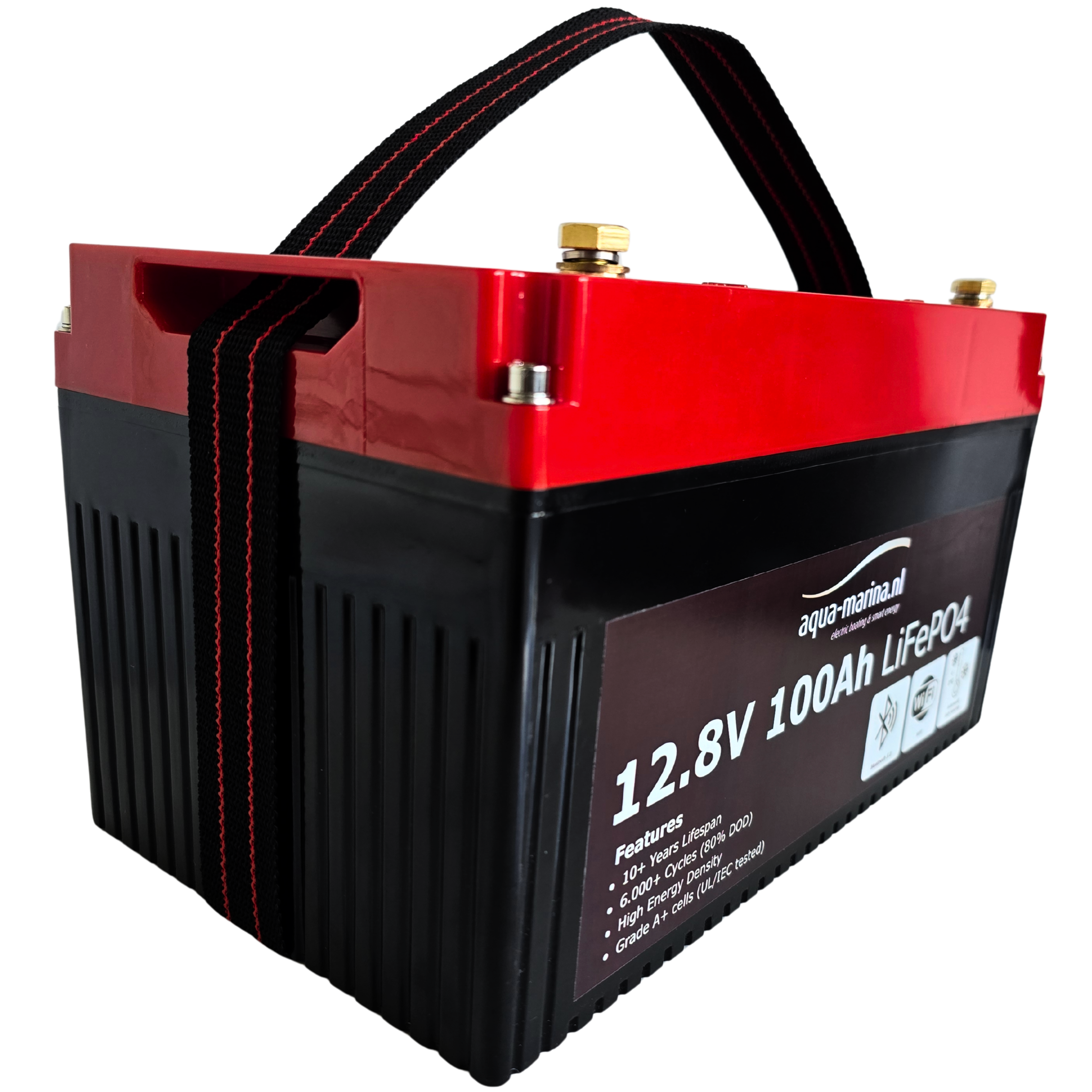 Aqua-Marina ProLine 12.8V 100Ah Lithium LiFePO4 Accu Bluetooth | WiFi | Self Heating – ECE R10 Certified