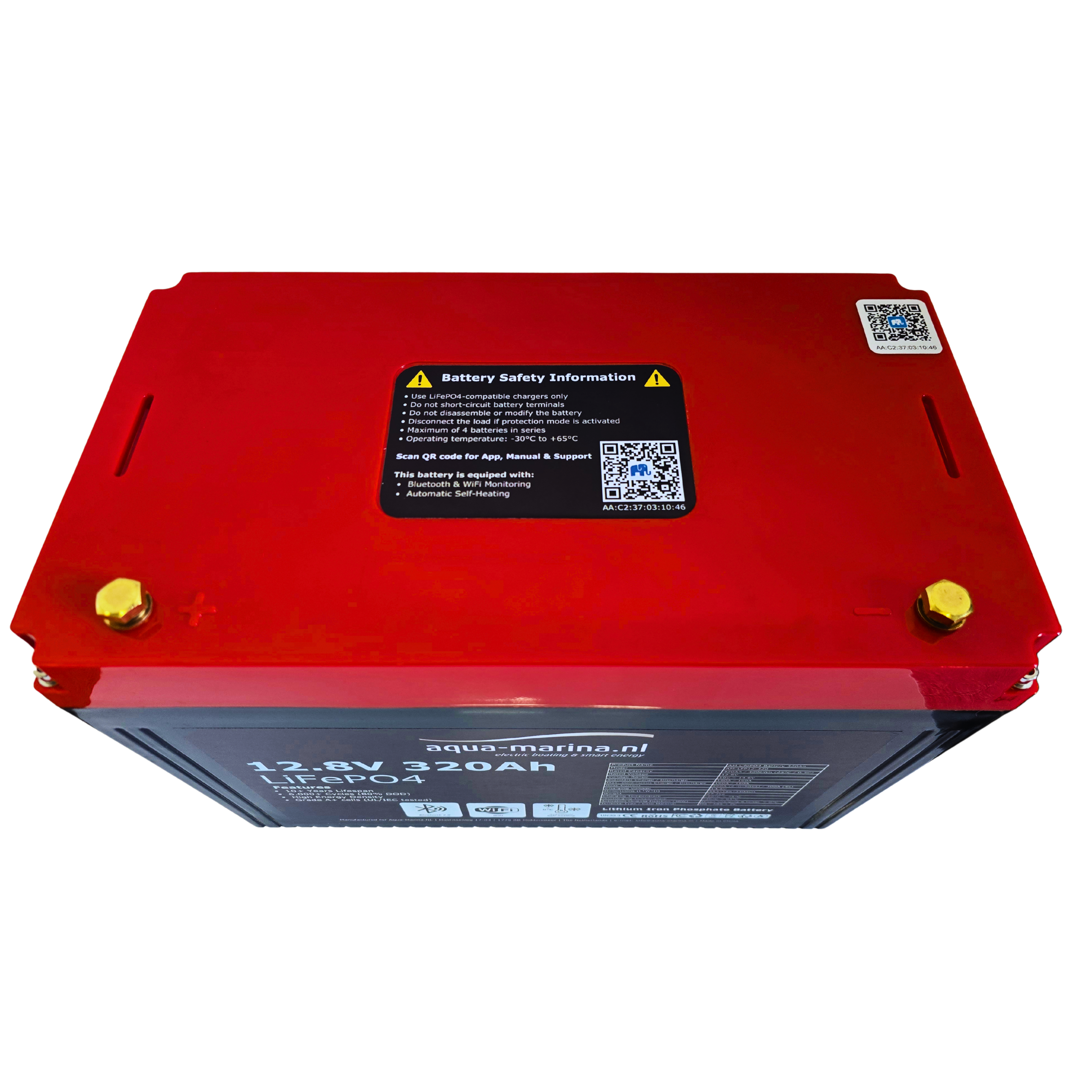 Aqua-Marina ProLine 12.8V 320Ah Lithium LiFePO4 Accu Bluetooth | WiFi | Heating – ECE R10 Certified