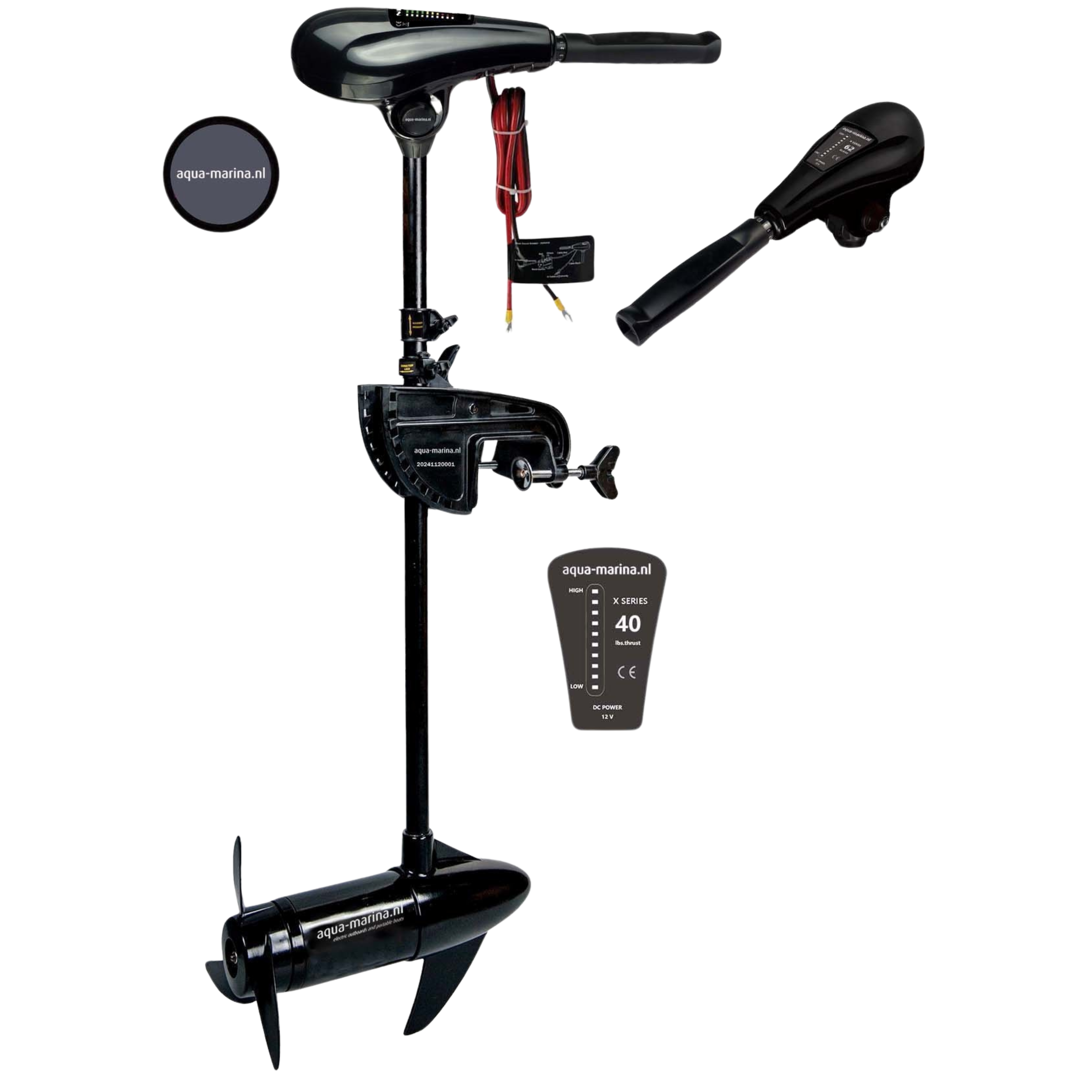 Fluistermotor 40lbs – Elektrische Buitenboordmotor 12V voor Boot & Vissen