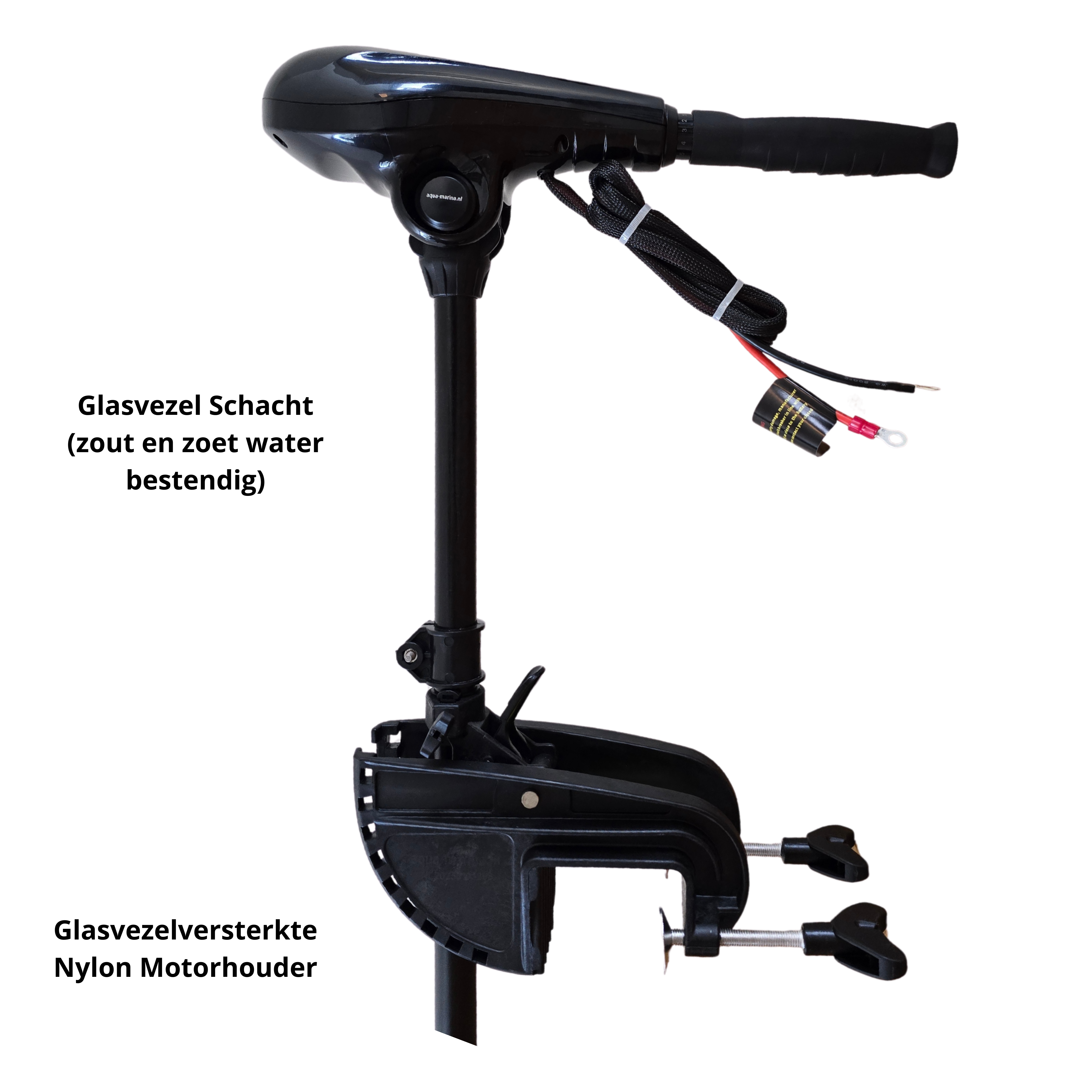 Fluistermotor 40lbs – Elektrische Buitenboordmotor 12V voor Boot & Vissen