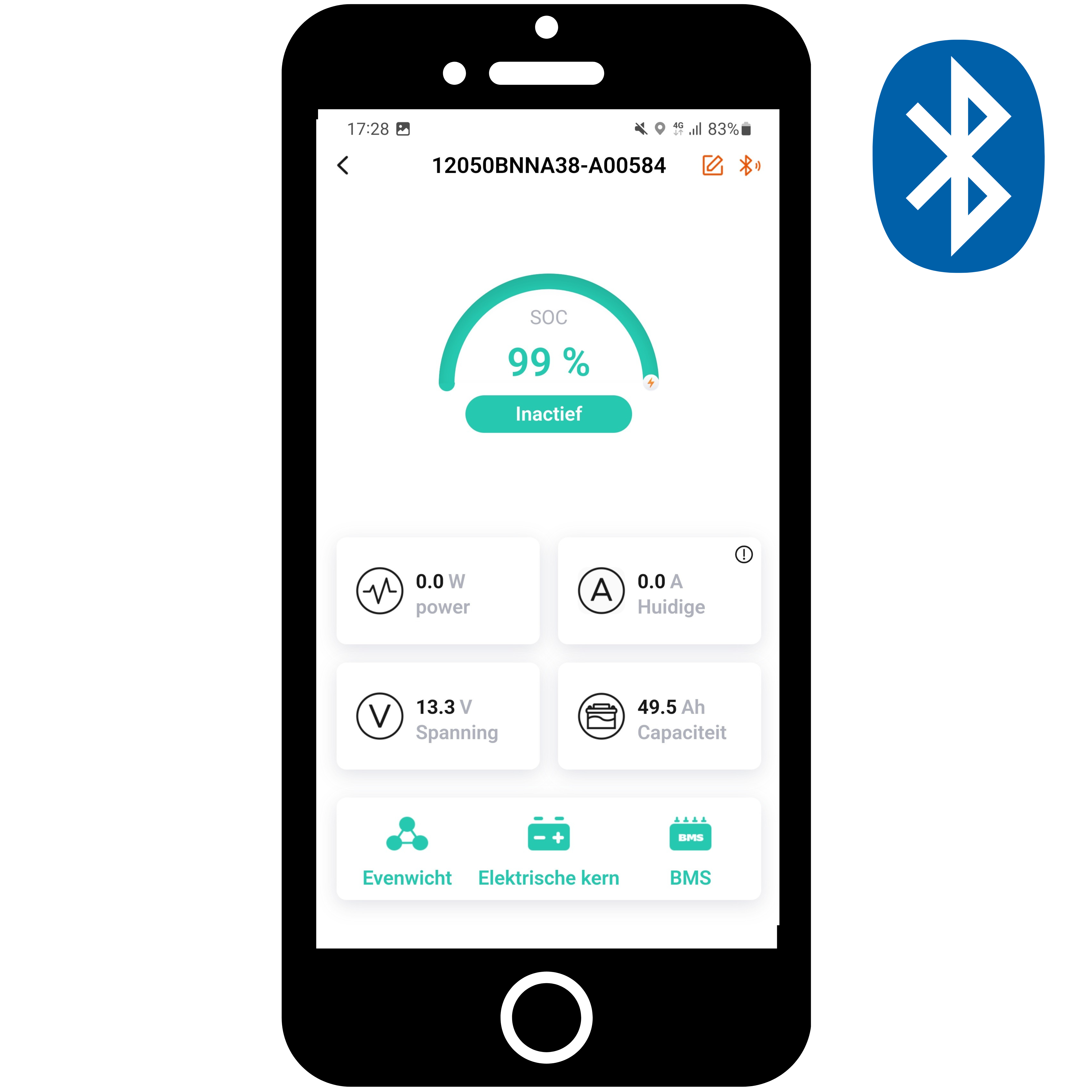 Aqua-Marina.nl LiFePO4 Lithium Accu 12V 50Ah met Bluetooth – Compacte Lichtgewicht Energieoplossing voor Boot en Camper