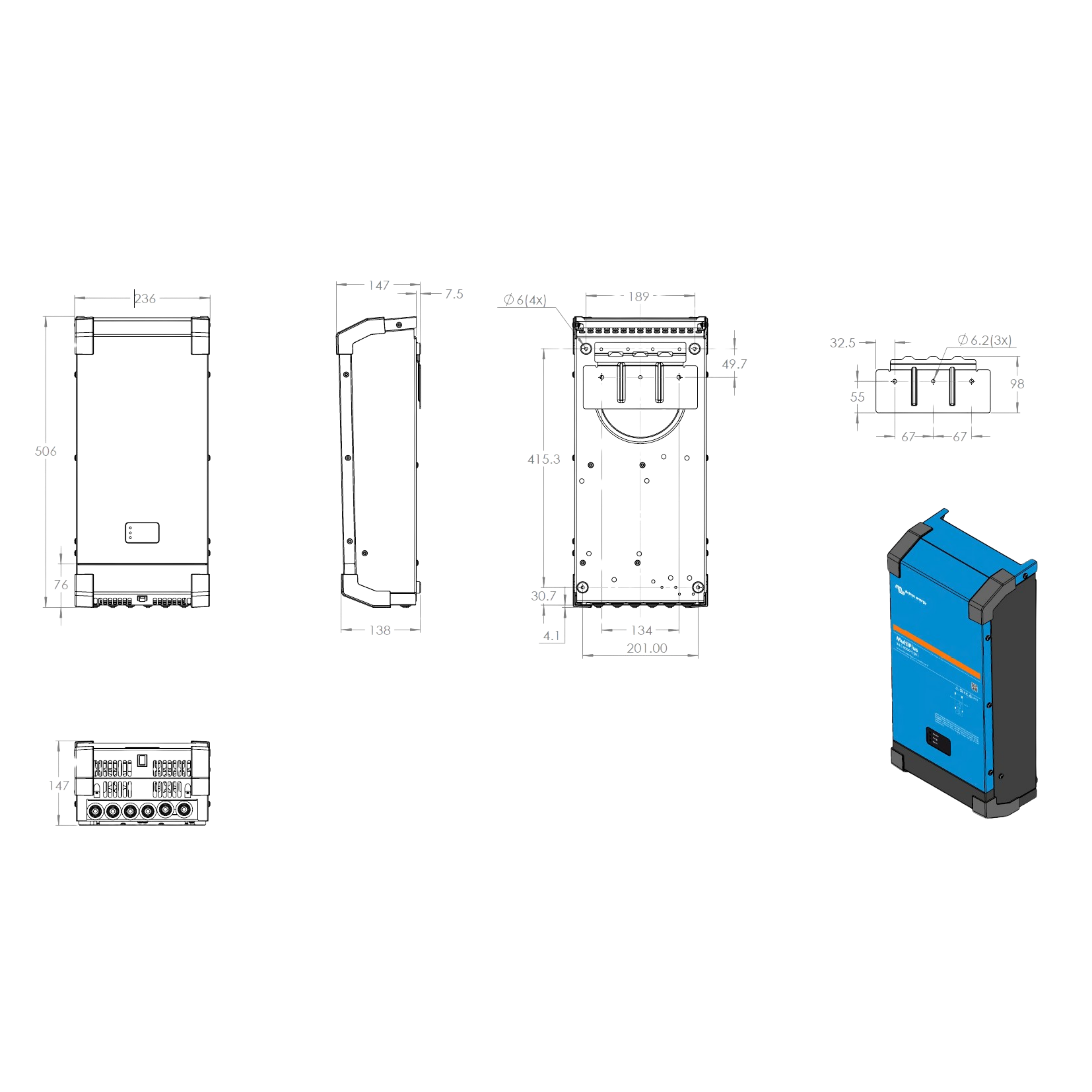 Victron MultiPlus 24/2000/50-32 | 24V Omvormer en Acculader