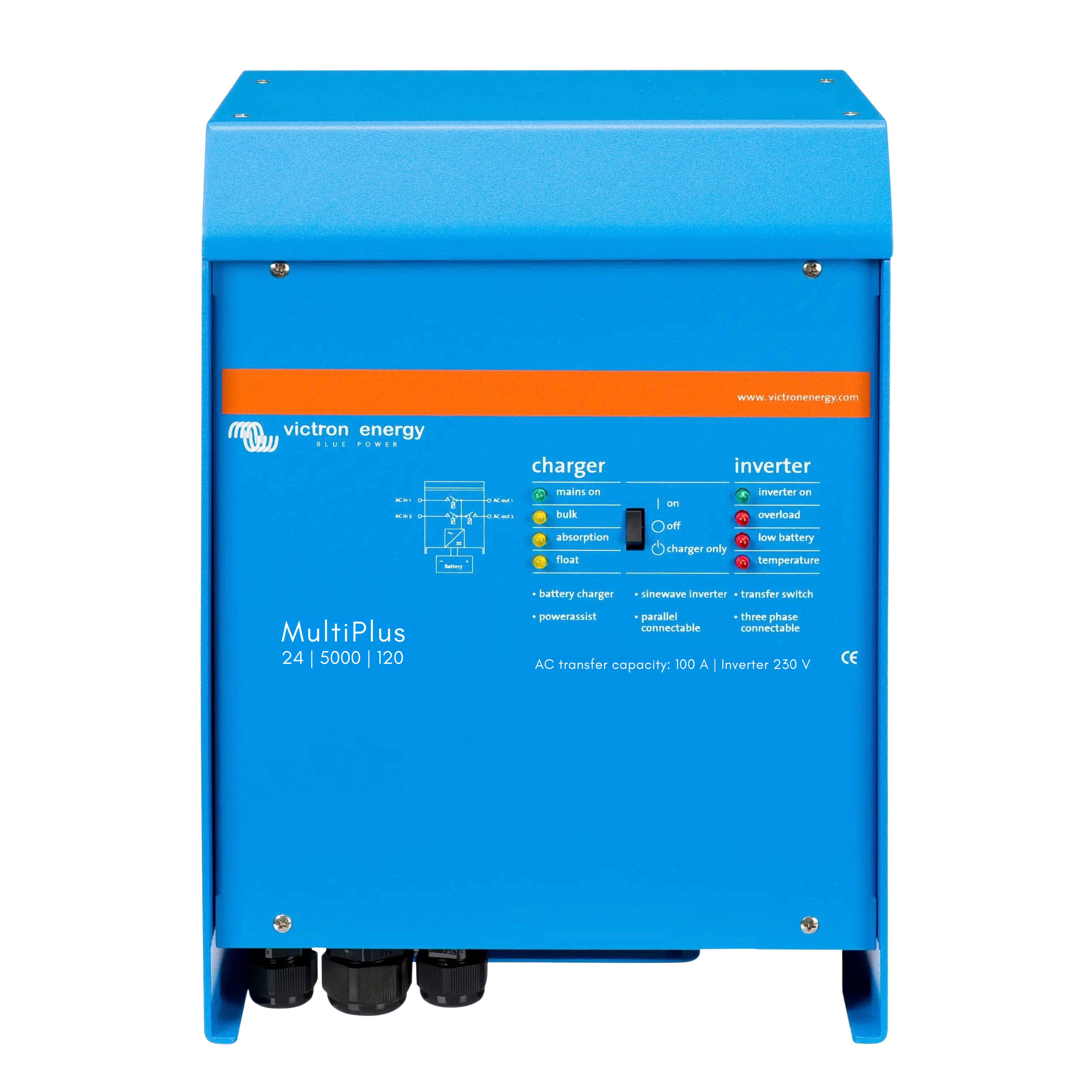 Victron MultiPlus 24V Omvormer & Acculader | 500 t/m 5000 VA