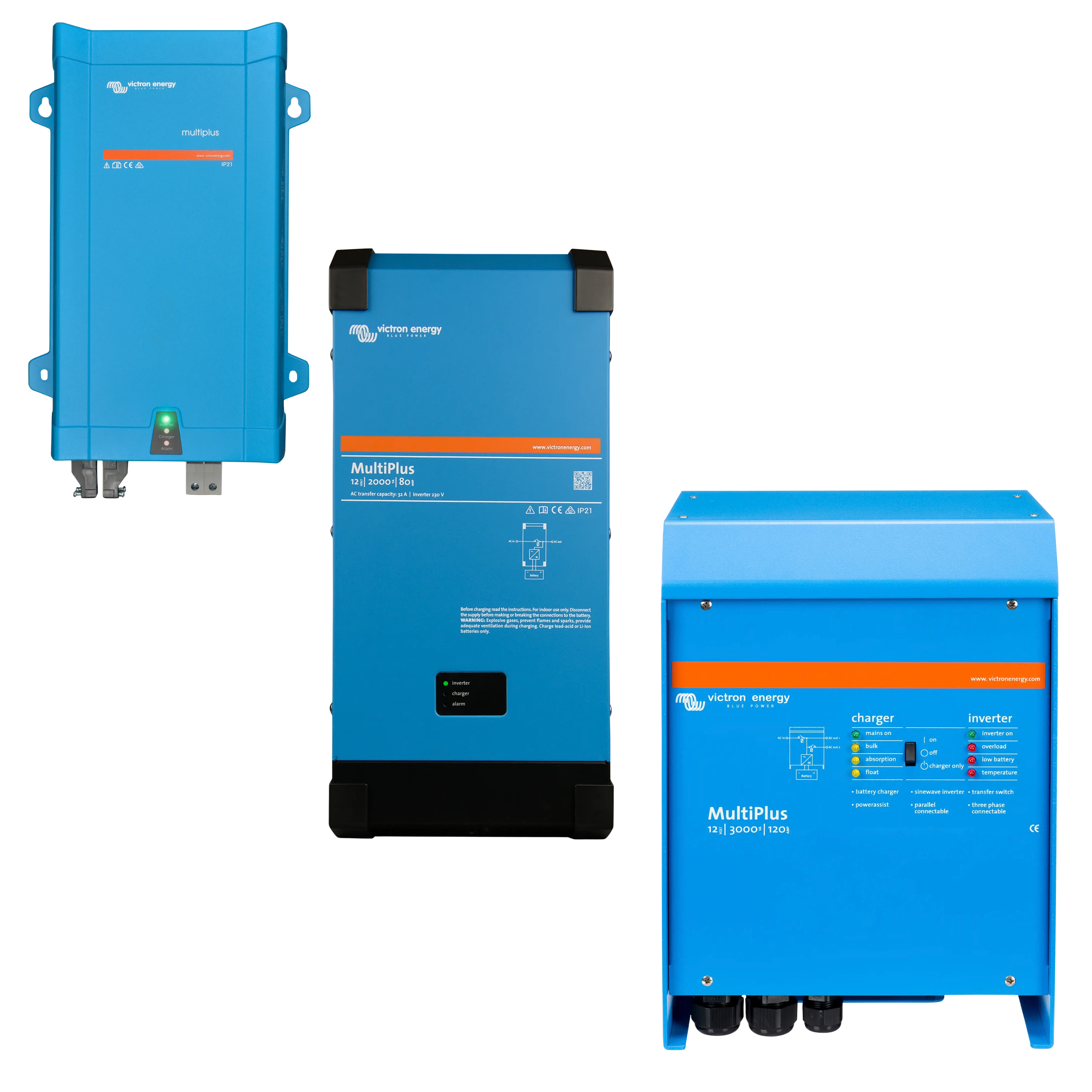 Victron MultiPlus 12V Omvormer & Acculader | 500 t/m 3000 VA