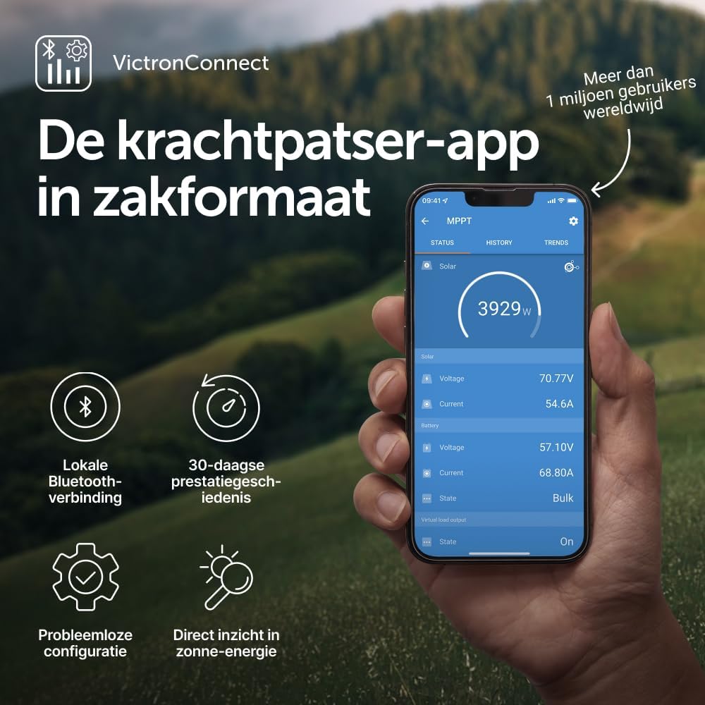 Victron Energy SmartSolar MPPT 75V 15 amp 12/24-Volt Zonne Laadregelaar (Bluetooth)