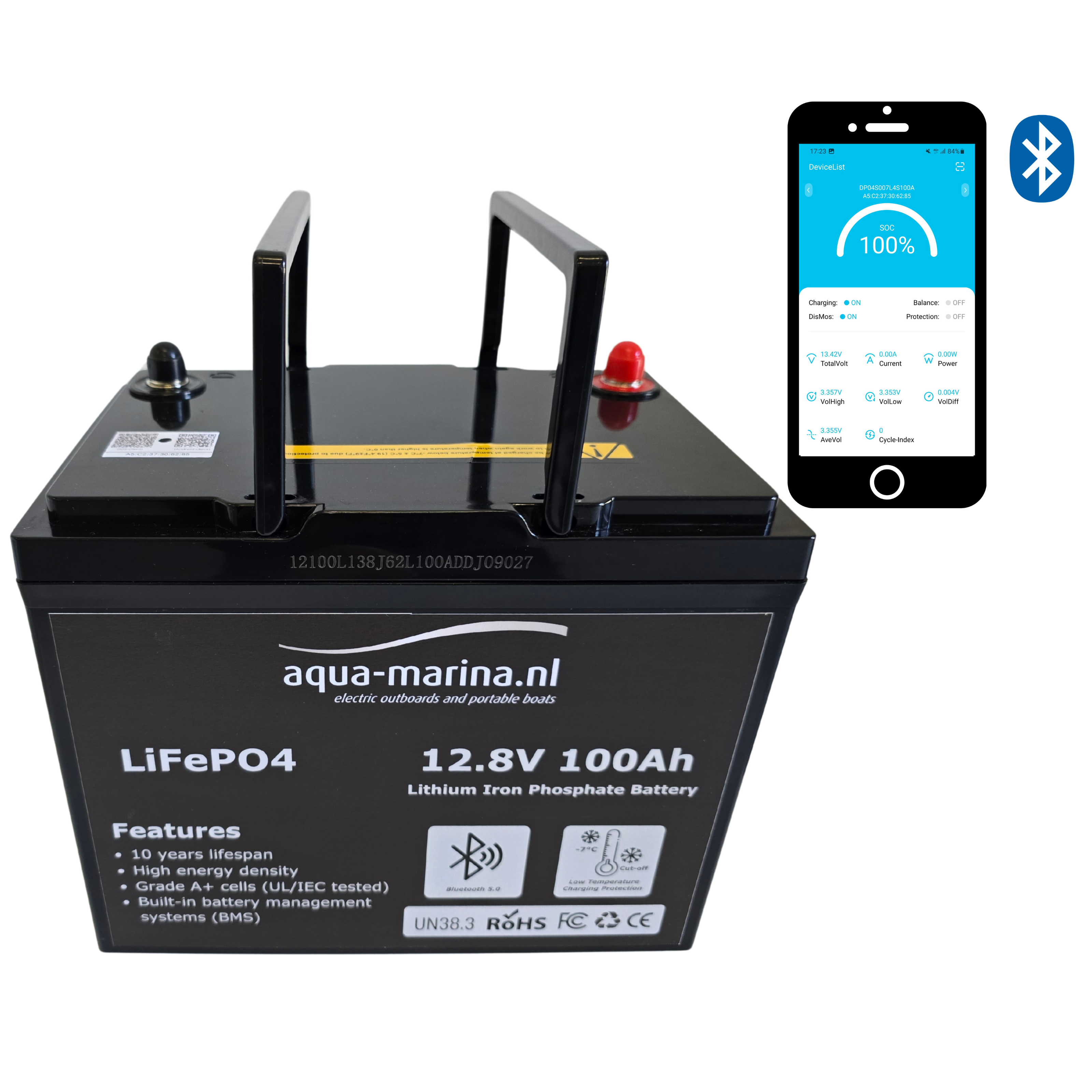 Complete Vaarset 68lbs – Fluistermotor + LiFePO4 Accu + Acculader | Direct Varen!