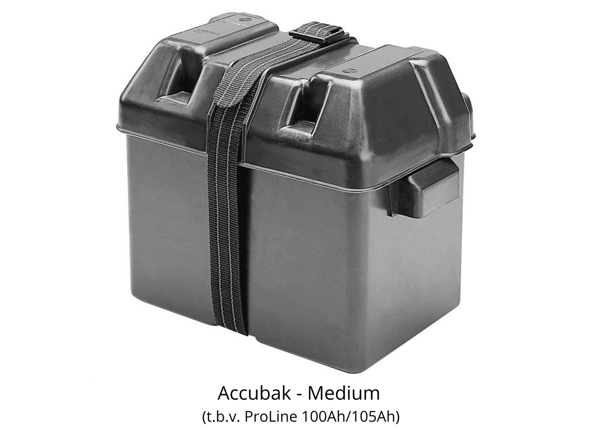 TM Accubak - Heavy Duty - Met band & schroeven - ZWART
