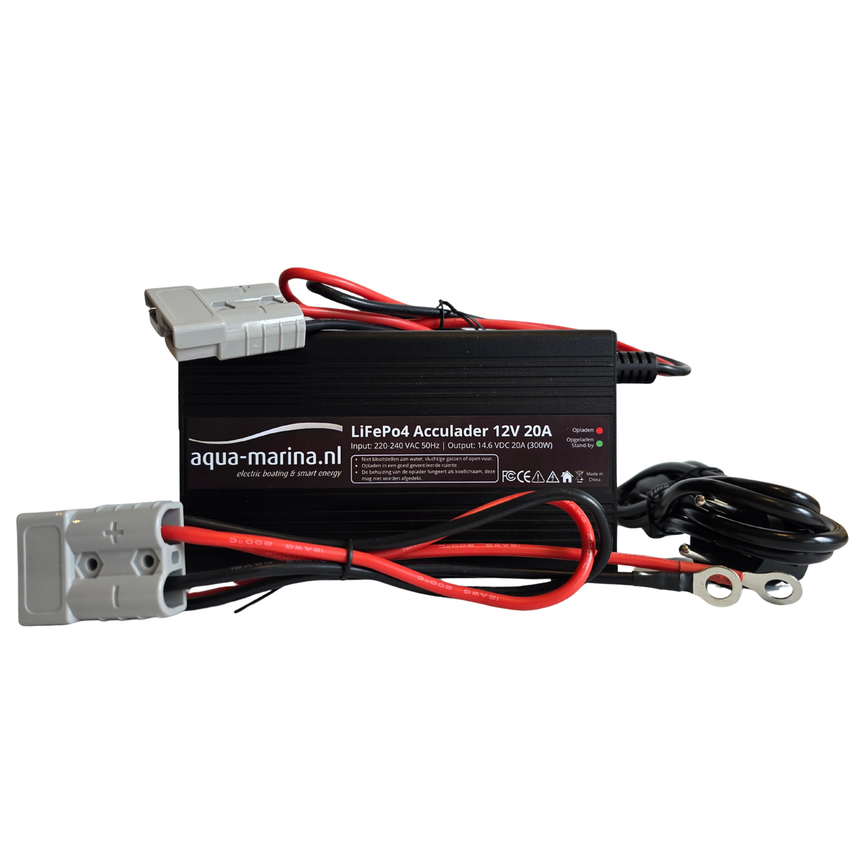 Aqua-Marina Accuset 1 | ProLine 100Ah Smart LiFePO4-accu + 20A LiFePO4-acculader | ECE R10 | Bluetooth | WiFi | Self-Heating