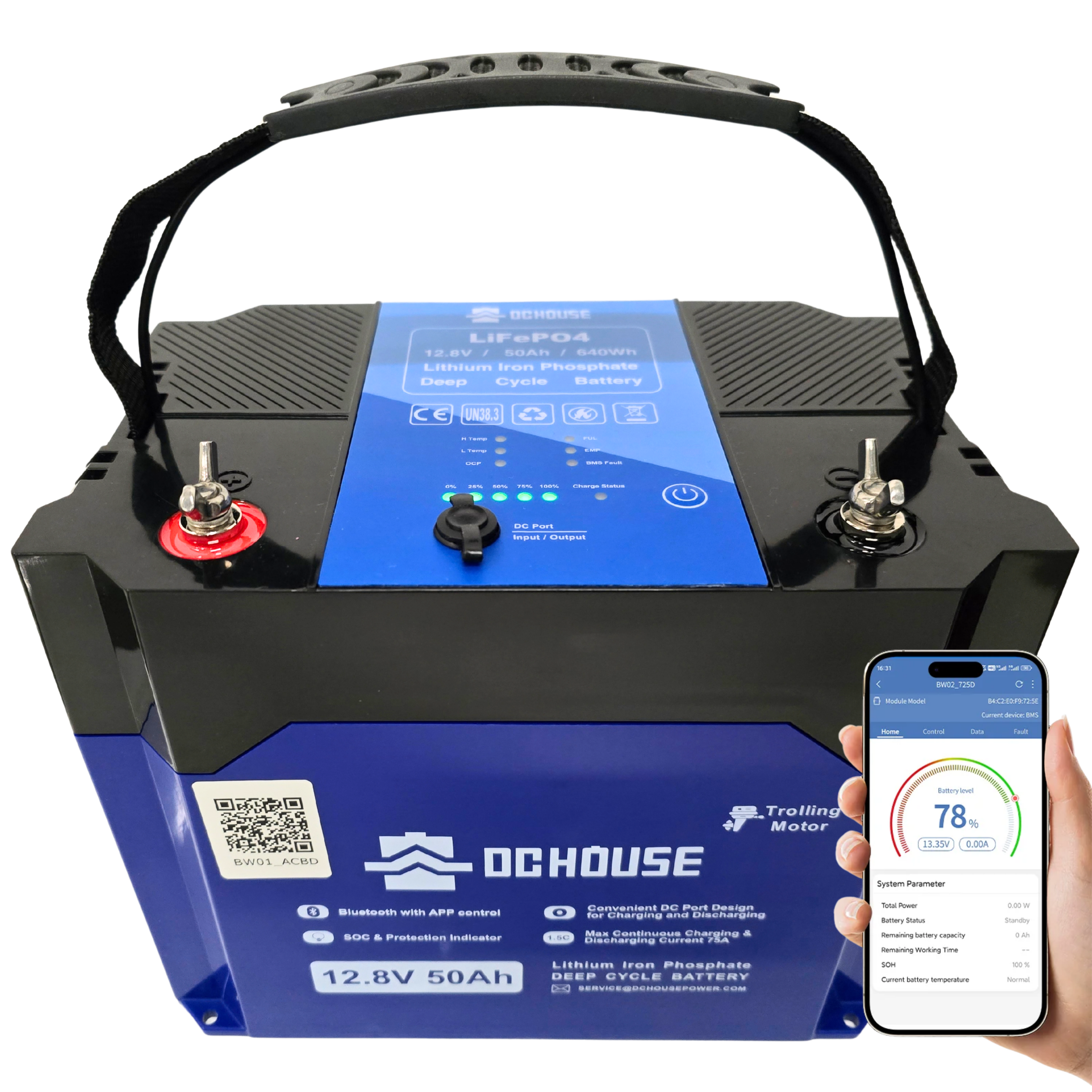 Complete Vaarset 68lbs – Fluistermotor + LiFePO4 Accu + Acculader | Direct Varen!