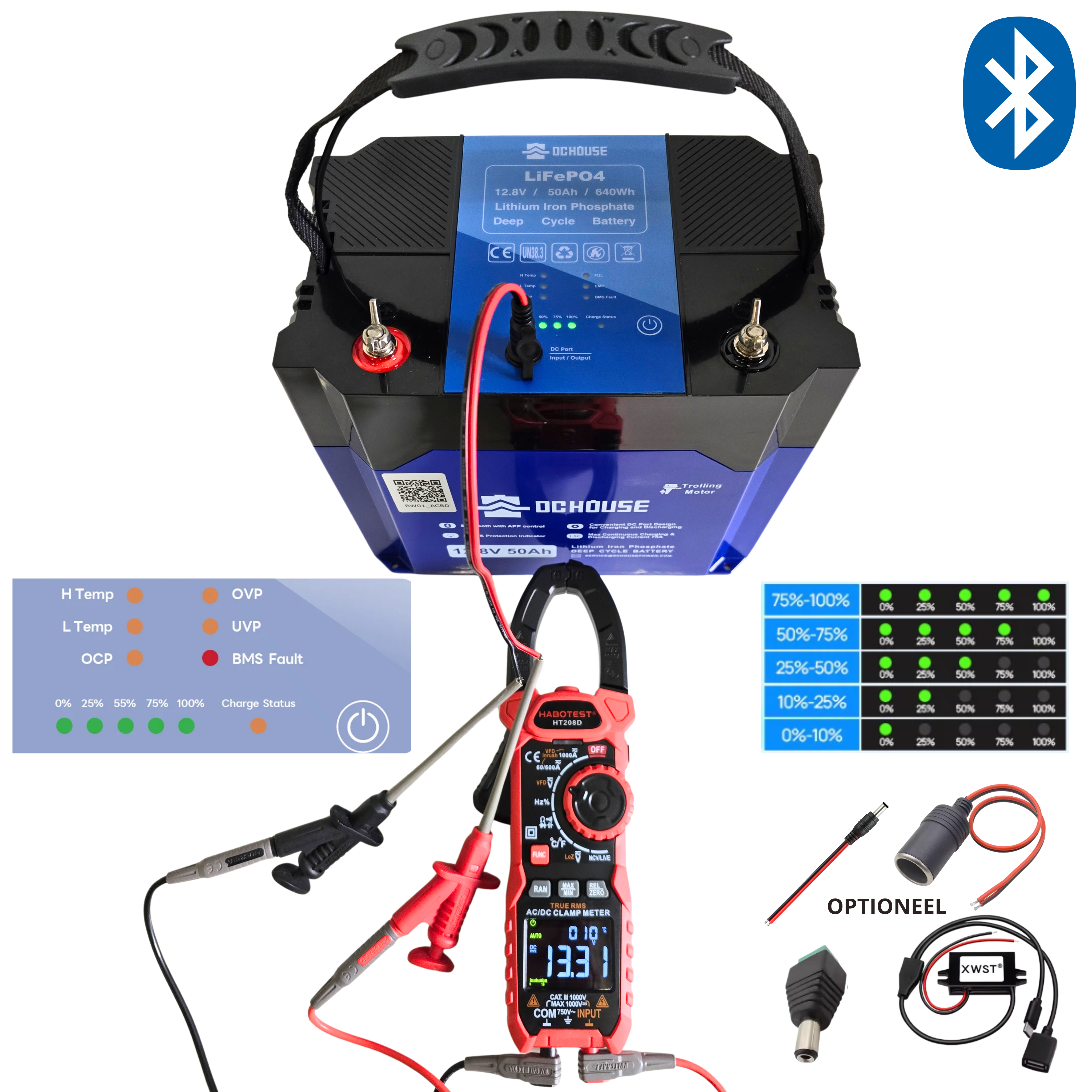 Complete Vaarset 68lbs – Fluistermotor + LiFePO4 Accu + Acculader | Direct Varen!