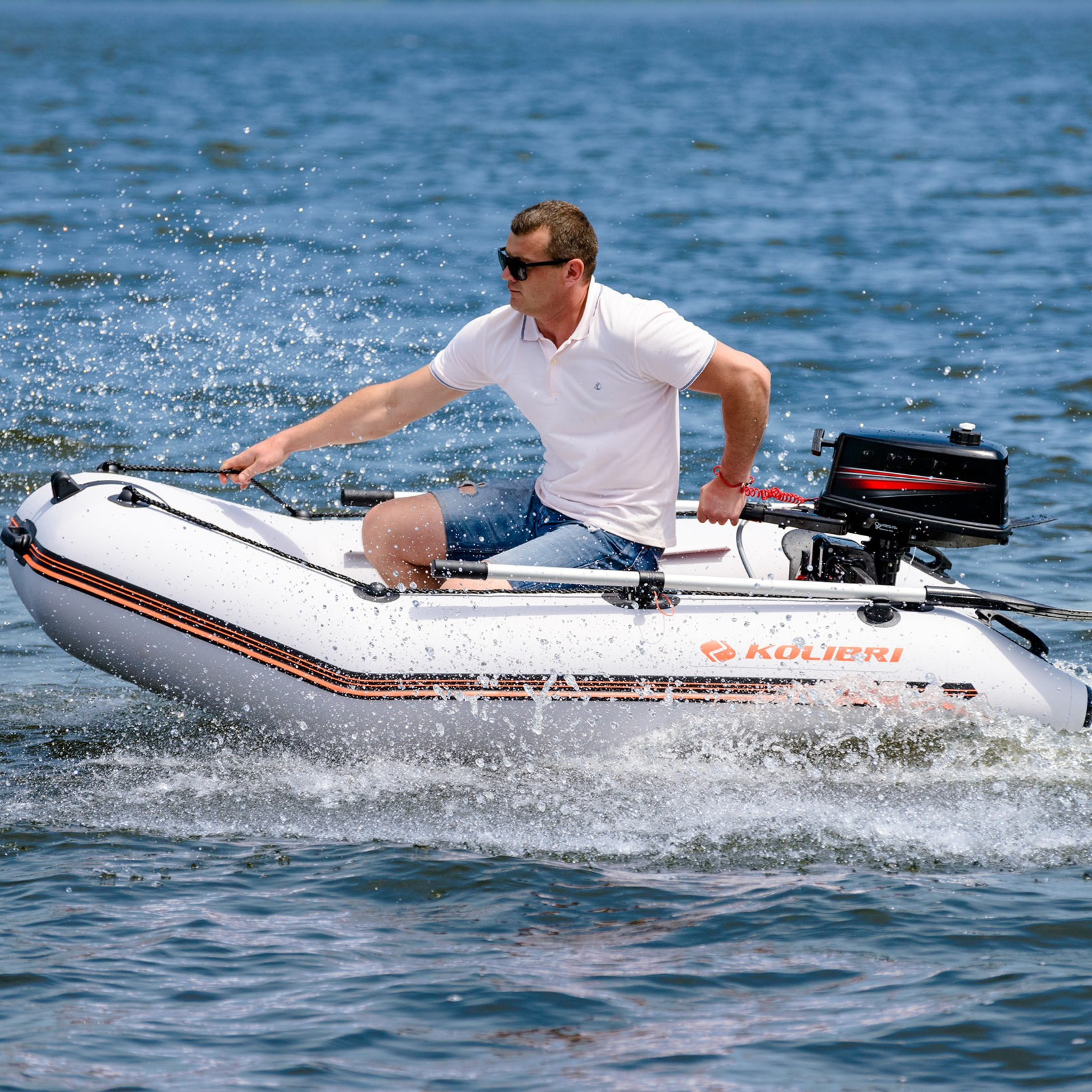 Kolibri KM-300B Rubberboot met Boekvloer – Robuuste en Ruime Opblaasboot voor 3 + 1 Personen
