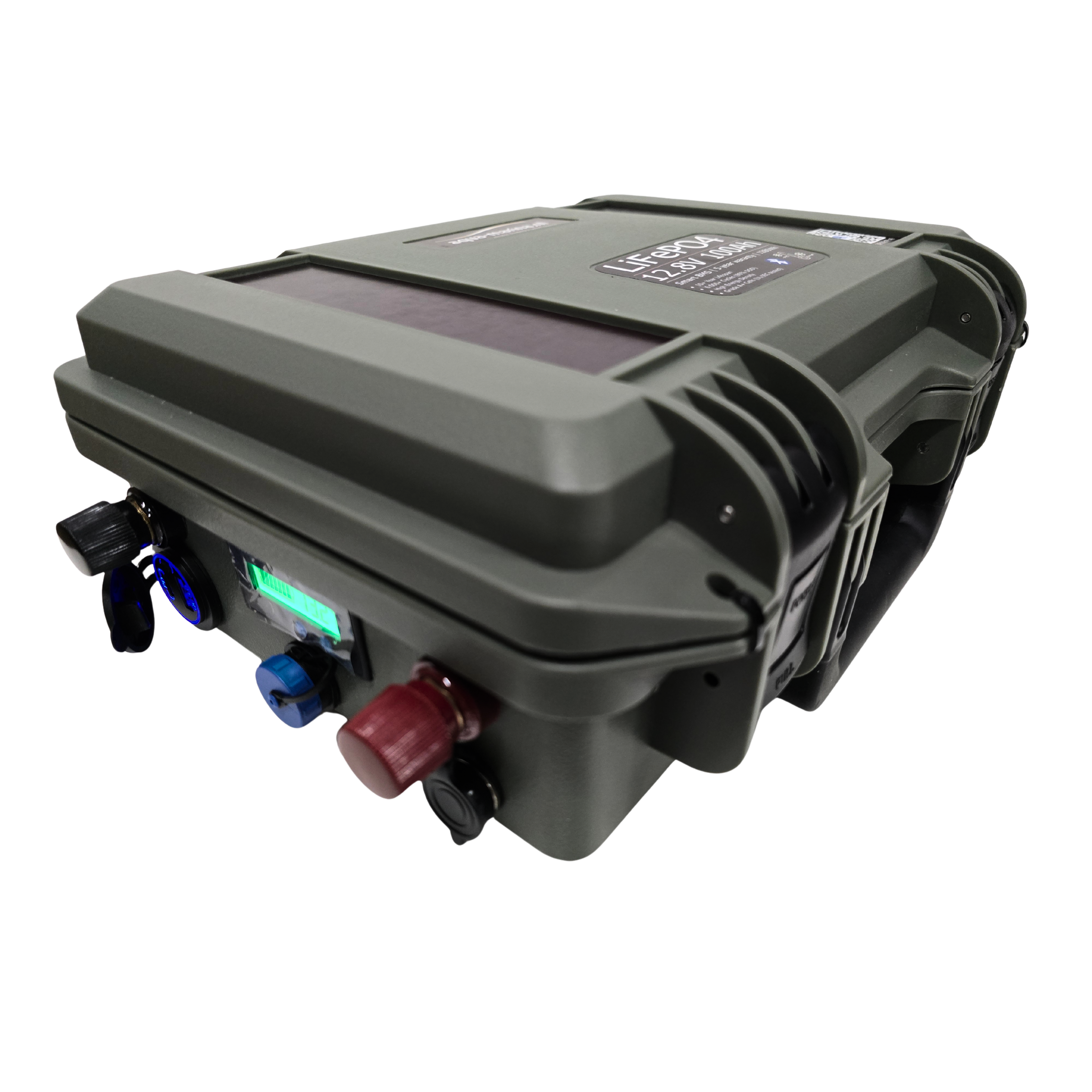 Aqua-Marina.NL Outdoor Box Lithium LiFePO4 Accu 100Ah 12V Smart | Bluetooth | Anderson SB50 USB GX16 SP17 | Outdoorbox