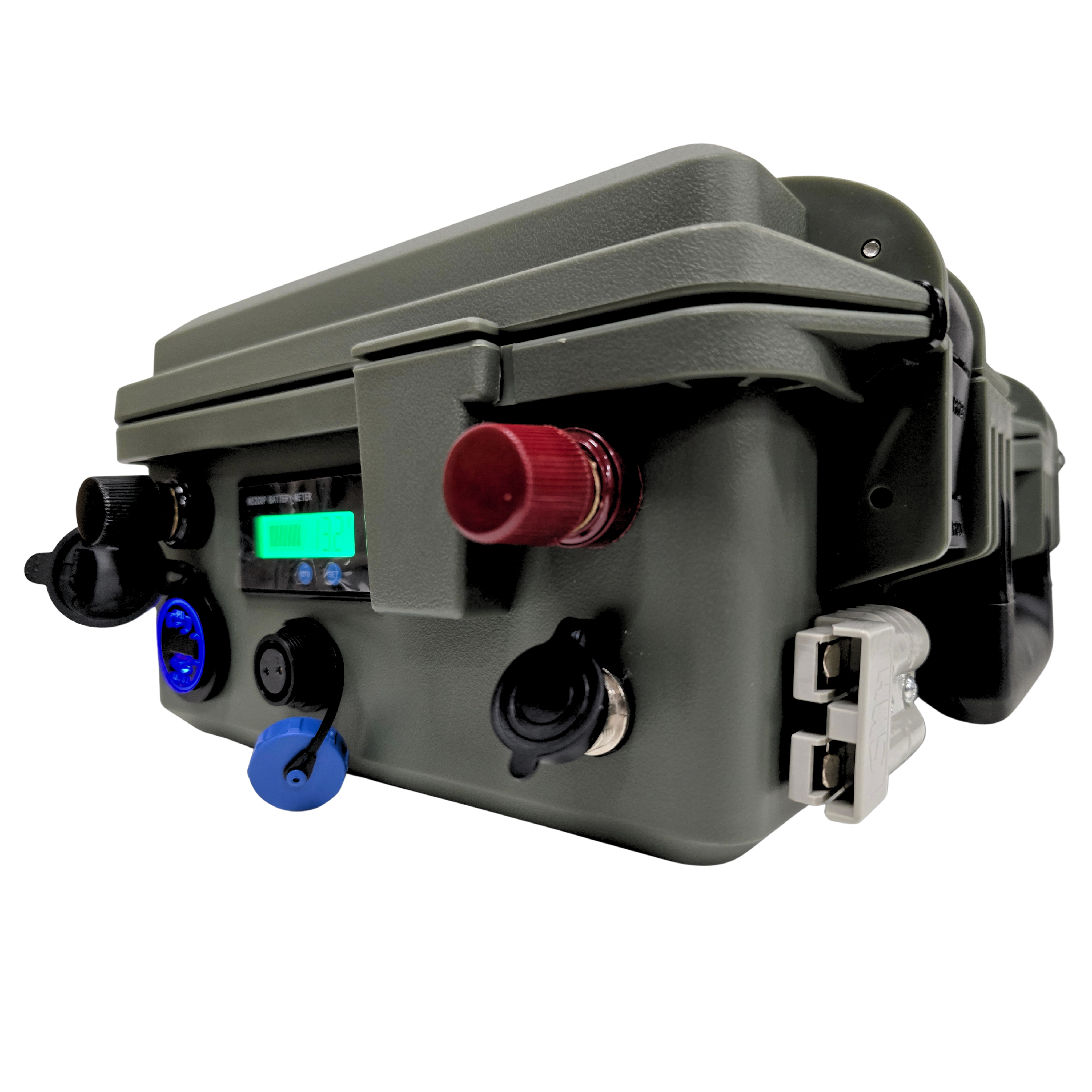 Aqua-Marina.NL Outdoor Box Lithium LiFePO4 Accu 140Ah 12V Smart | Bluetooth | Anderson SB50 USB GX16 SP17 | Outdoorbox