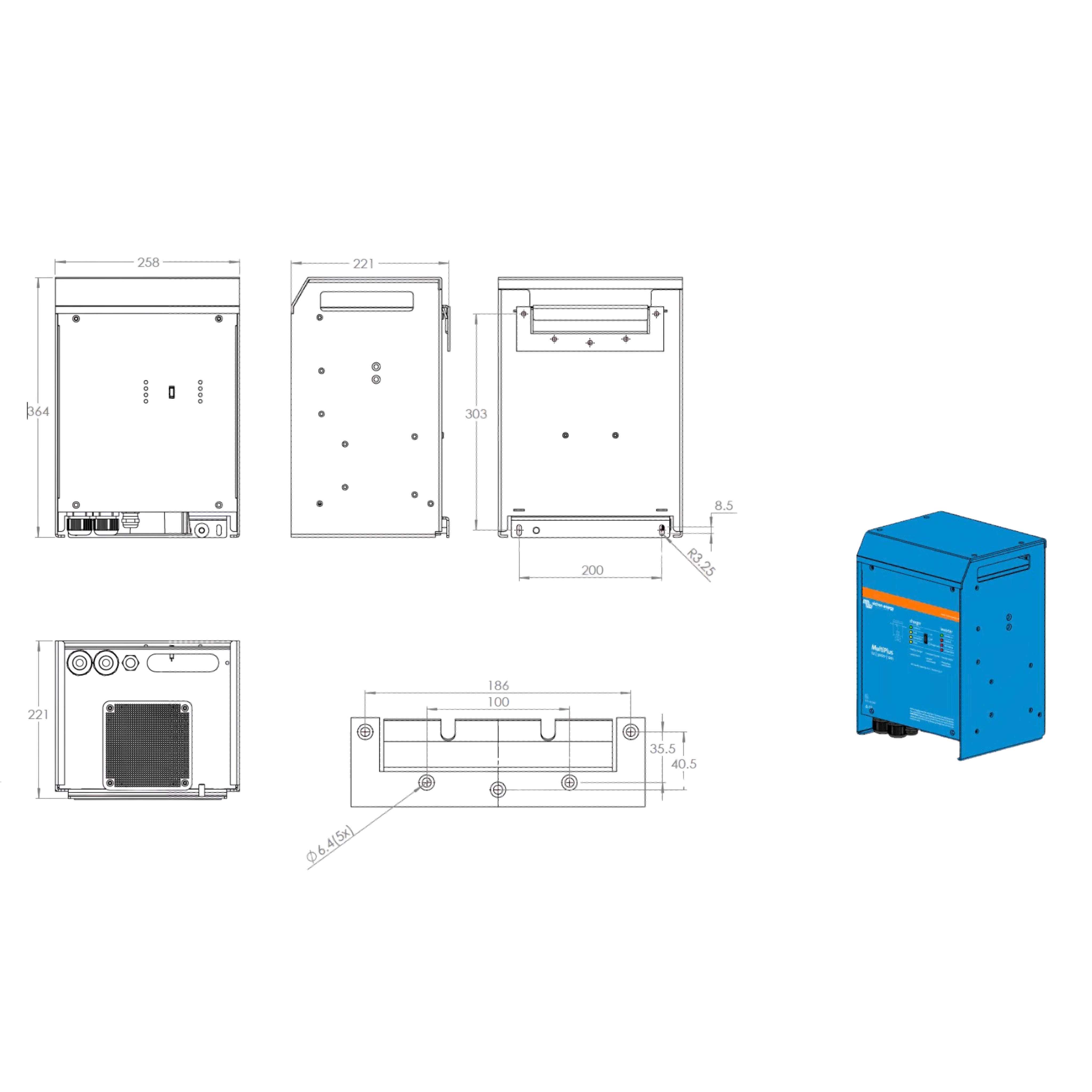 Victron MultiPlus 24/3000/70-16 | 24V Omvormer en Acculader